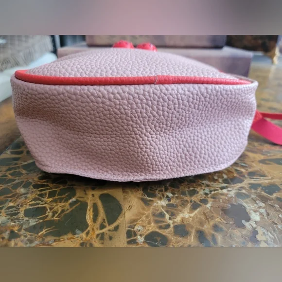 Pink Crossbody/backpack Bag with Cherry Detail - Picture 5 of 6